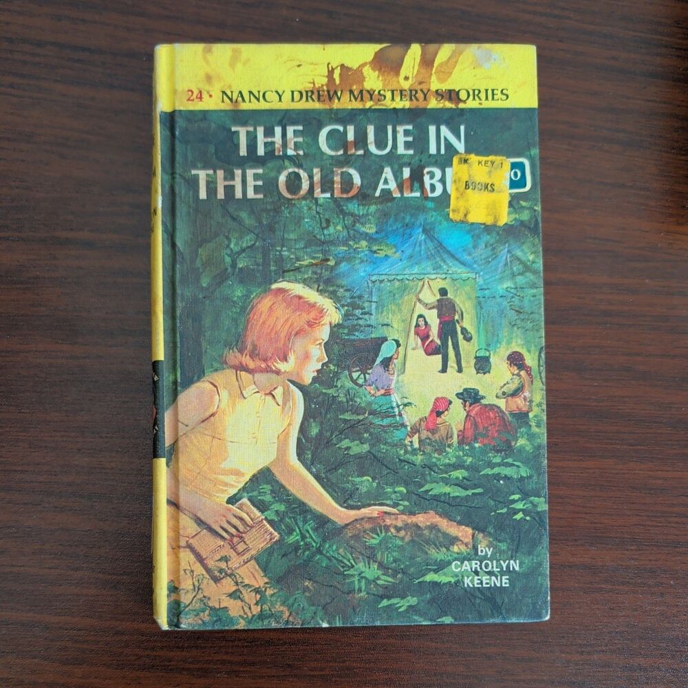 Vintage Nancy Drew #24 The Clue in the Old Album Hardcover Grosset & Dunlap 1947